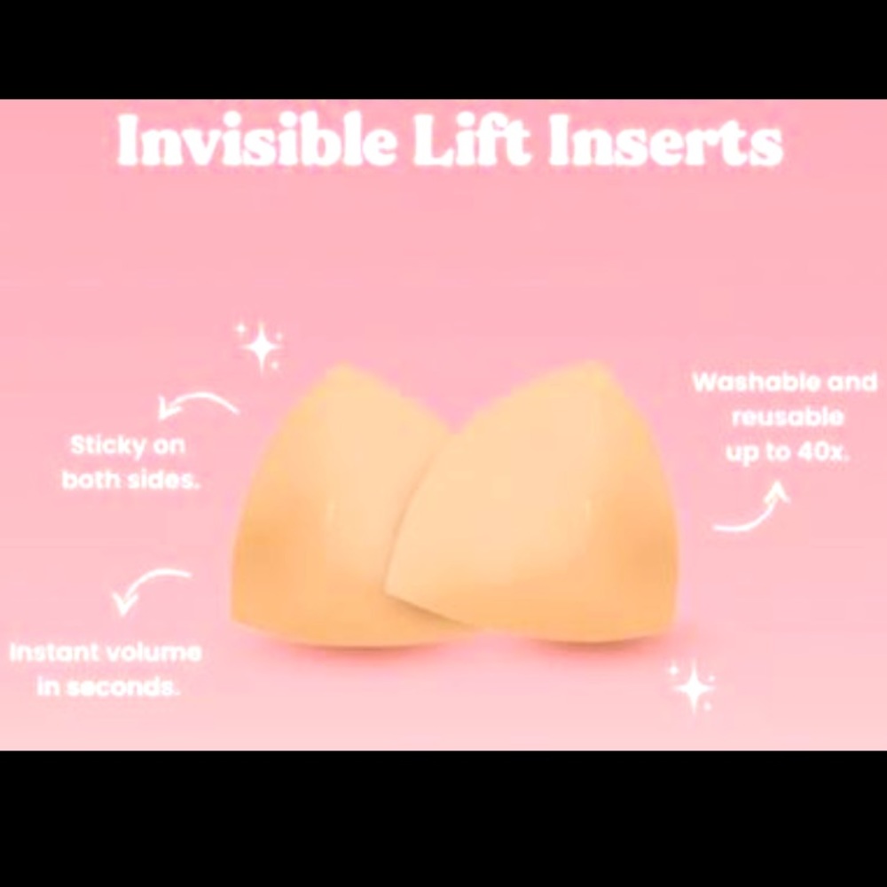 Boomba Invisible Lift Bra Inserts - AA, Beige